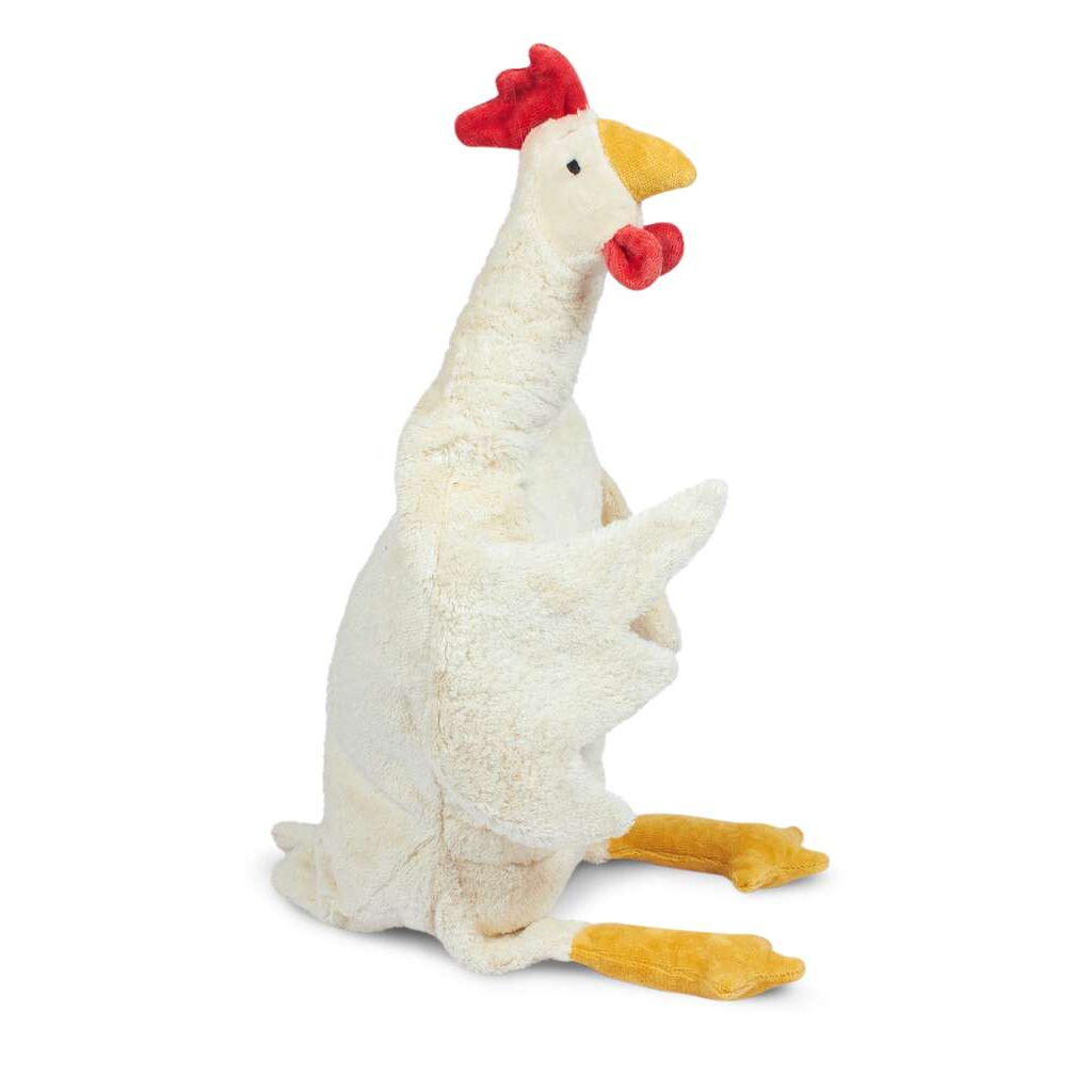 Kuscheltier Huhn groß | weiß