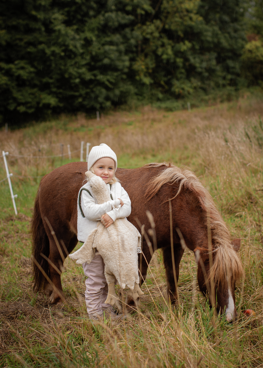 Kuscheltier Gans groß | leinen