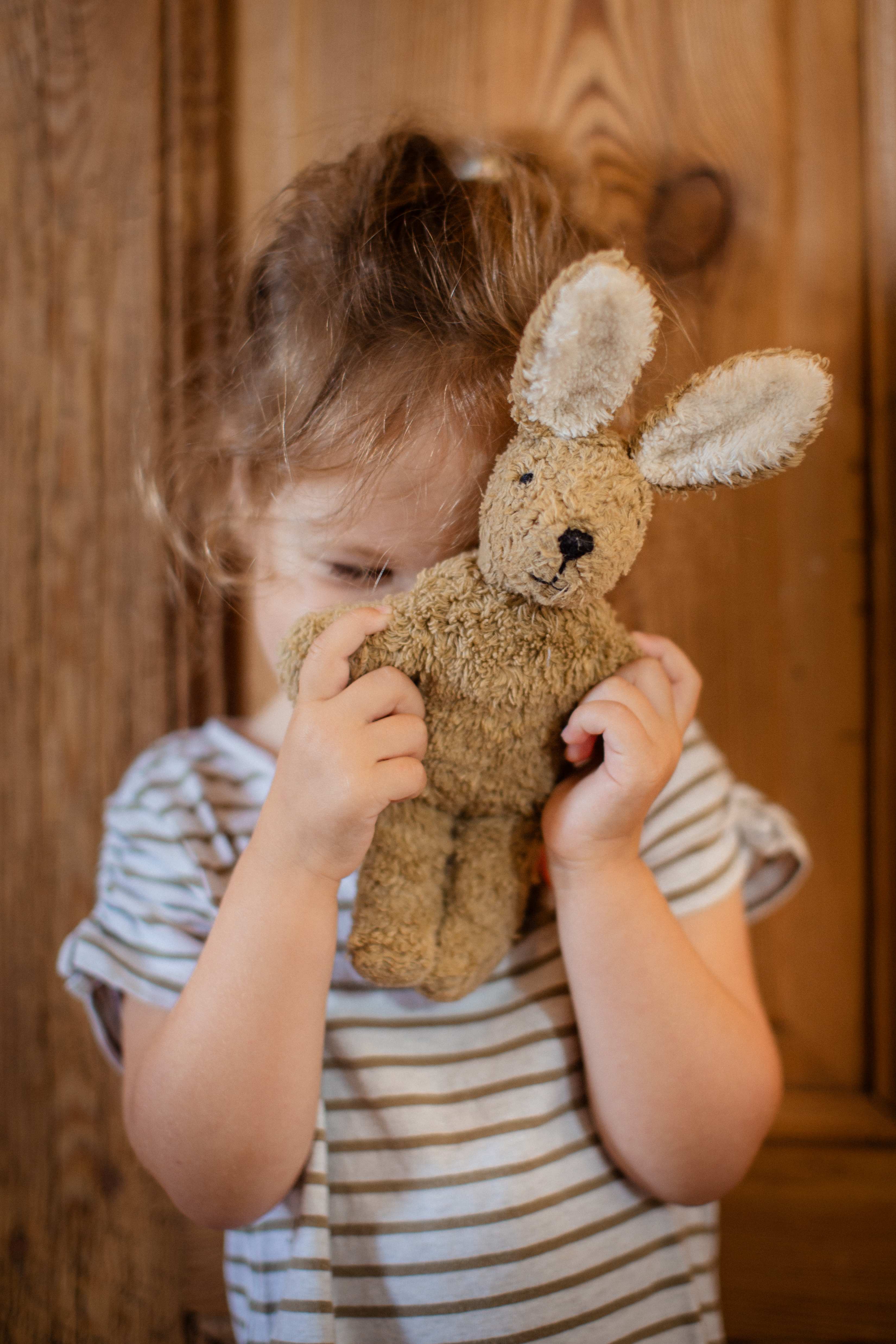 Tierpuppen Baby Hase | beige