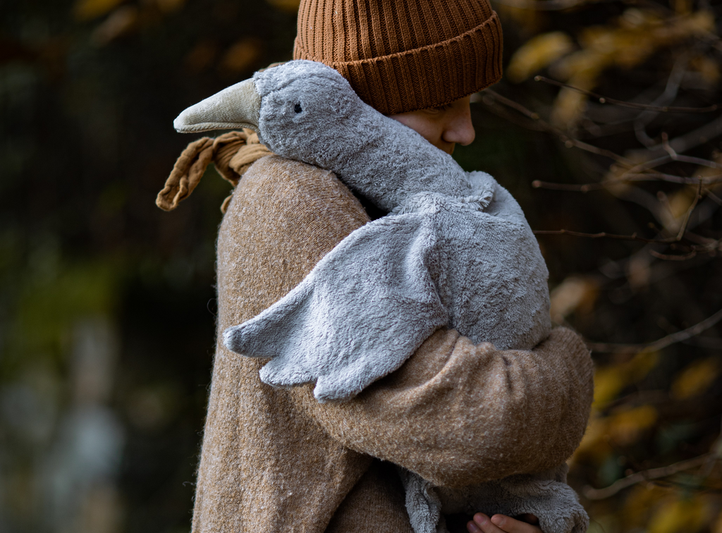 Cuddly animal Goose large | grey