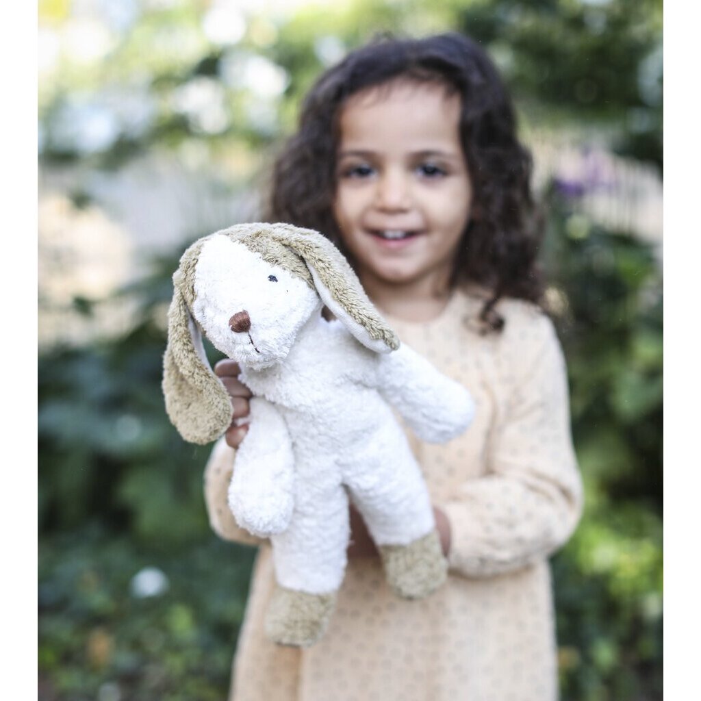 Schlenker Tierpuppe Hund, klein | weiss & beige Schlenker Tierpuppe Hund, klein | weiss & beige