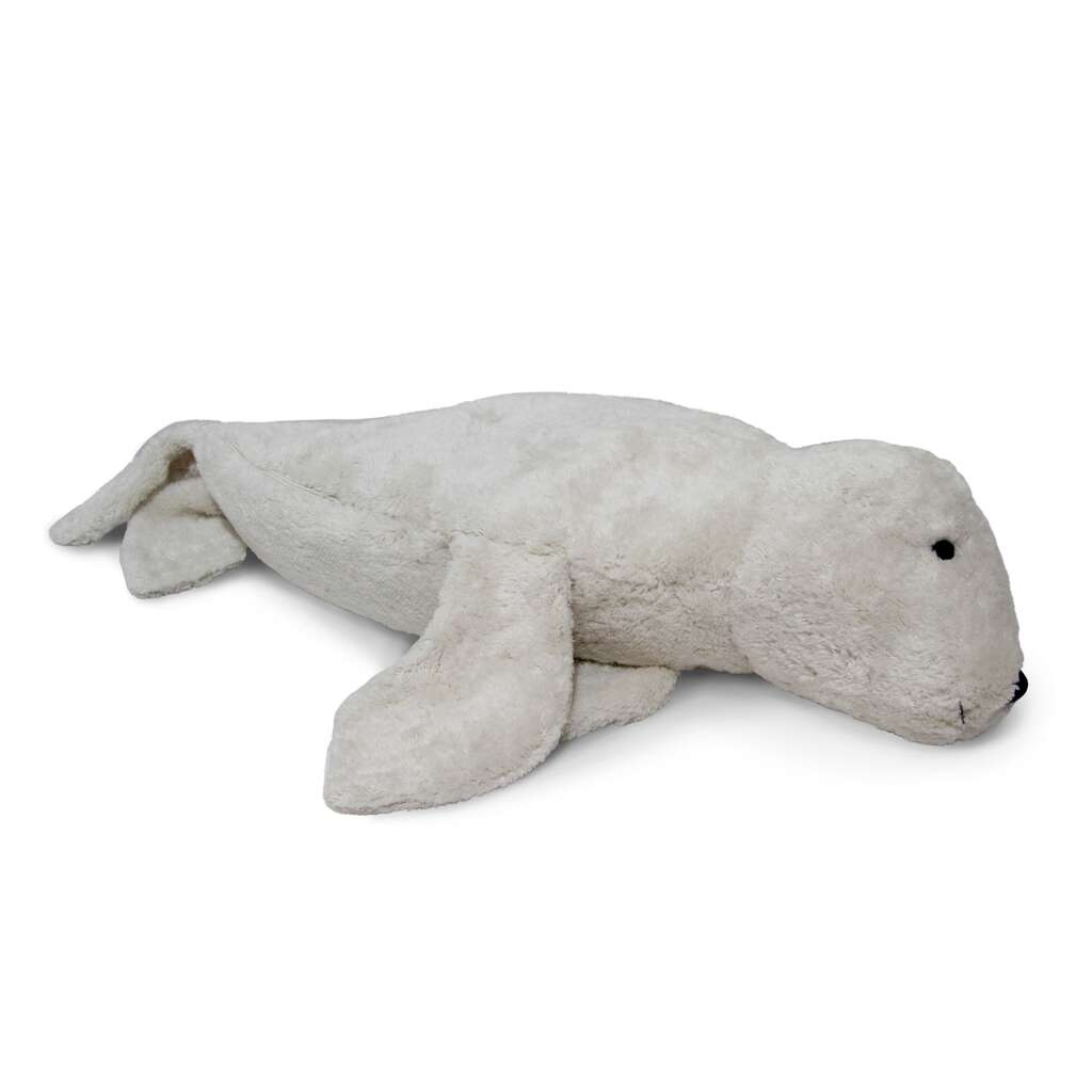 Kuscheltier Robbe groß | weiß